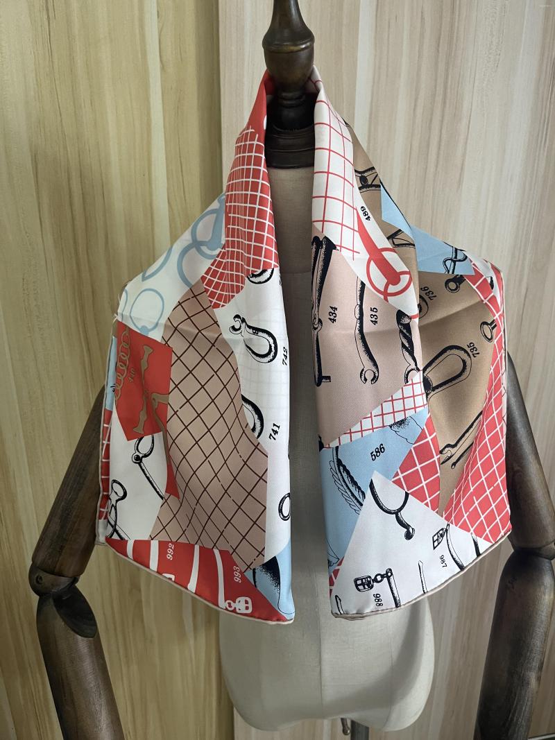 

Scarves 2023 Arrival Brand Pink Silk Scarf 90 Cm Square Shawl Twill Wrap For Women Lady Hijab