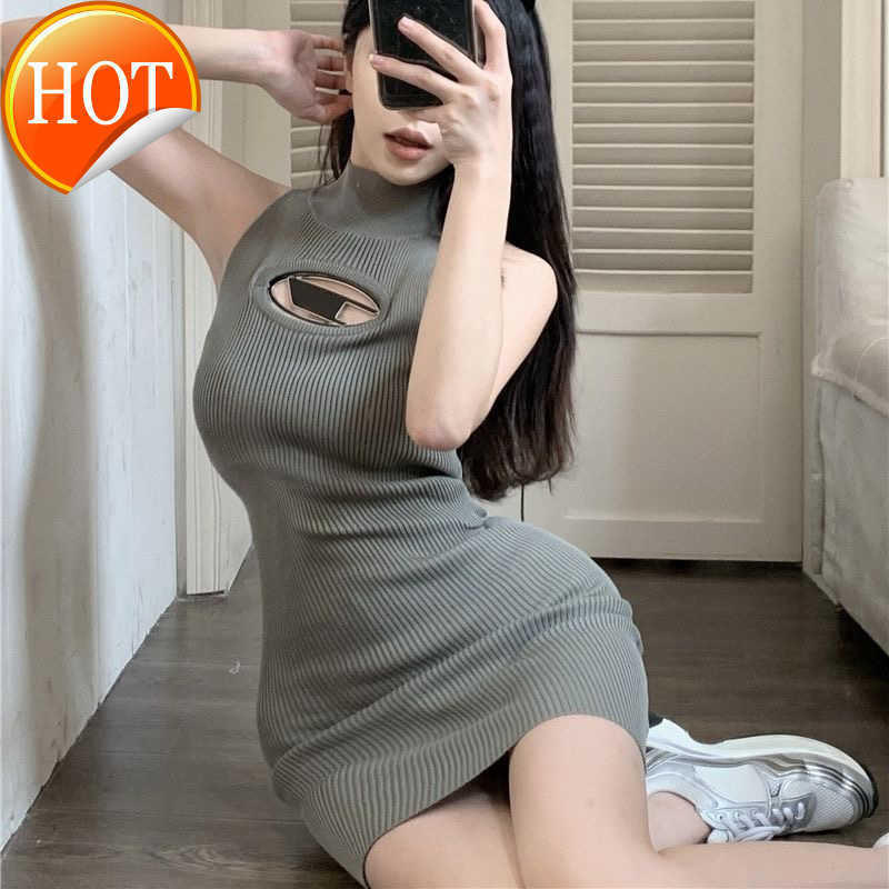 

women's designer dress skims sling skirt hollowed-out slim fit dresses kintted sleeveless party beach wear diesel bodycon summer dress, Customize