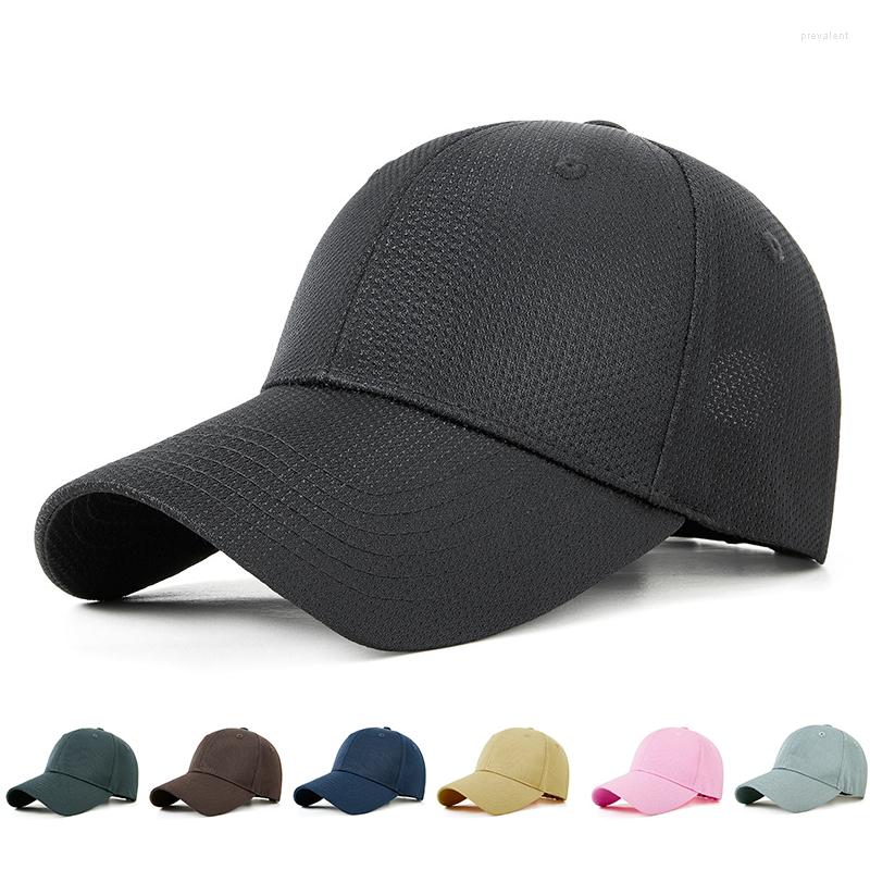 

Ball Caps Quick Drying Baseball Cap For Men Women Summer Trucker Female Breathable Sun Hat Peaked Visor Fishing Solid Black Pink, White
