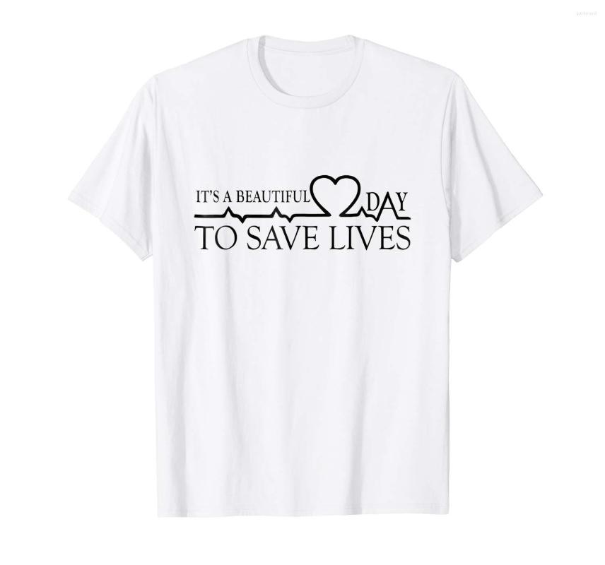 

Men's T Shirts 2023 Fashion Men Shirt It S A Beautiful Day To Save Lives, New shiryy17628