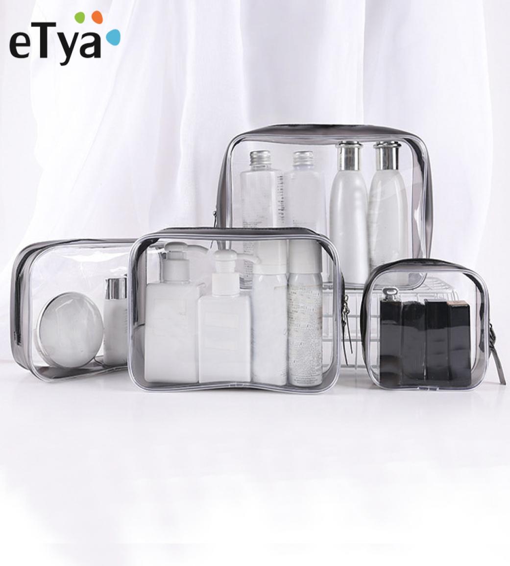 

eTya Transparent Cosmetic Bag Clear Zipper Travel Make Up Case Women Makeup Beauty Organizer Toiletry Wash Bath Storage Pouch3412898