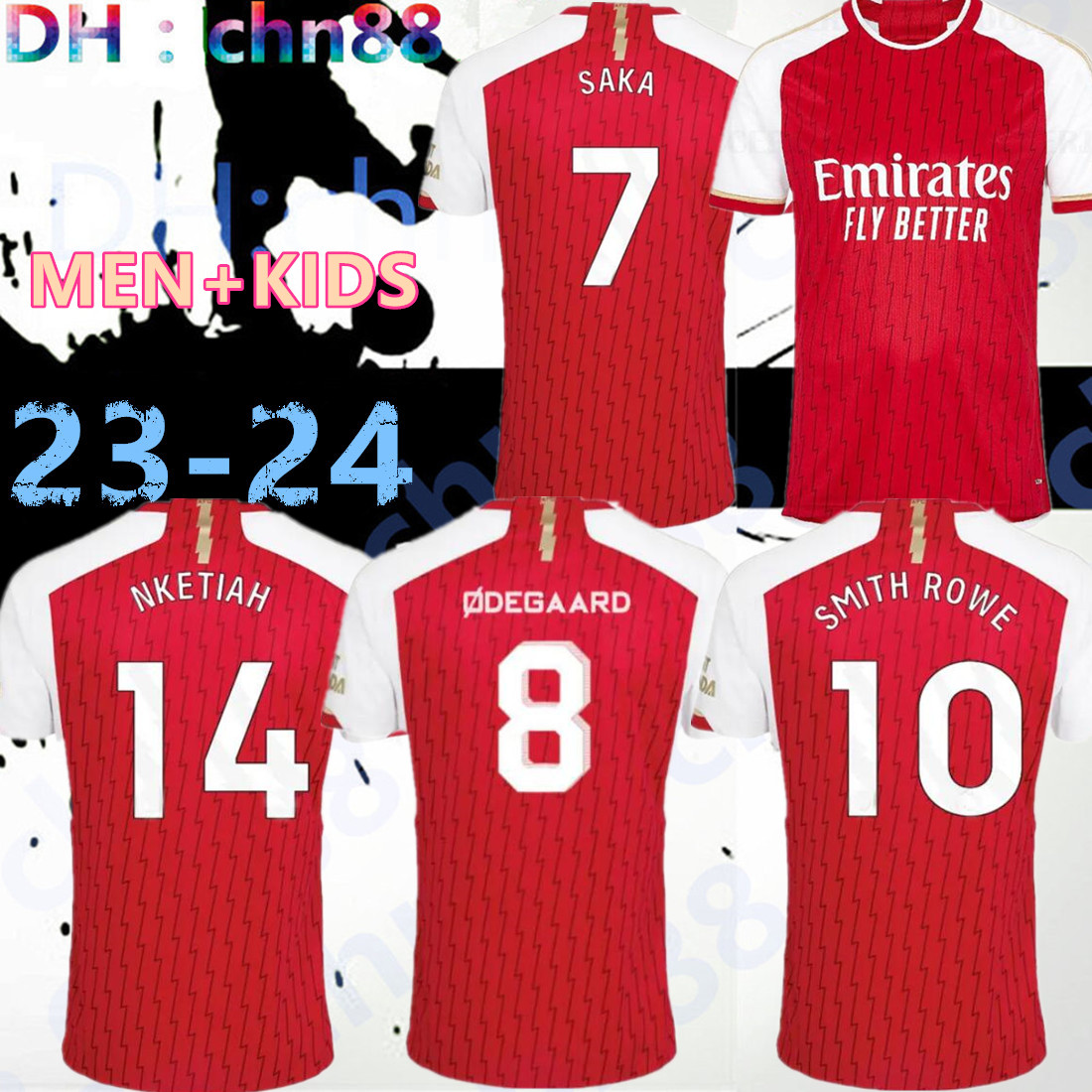 

23 24 G.JESUS SAKA soccer jerseys Fans Player version SMITH ROWE ODEGAARD TROSSARD MARTINELLI KIWIOR TOMIYASU ArSen jersey 2023 2024 top football shirt Men Kids sets, 22-23 away