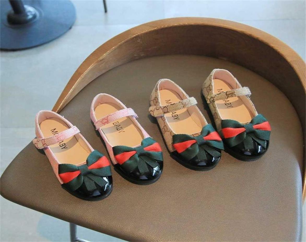 

Spanish Style Strap Bow Sandals Shoes 2022 Girls Toddler Patent Tole Flat Low Heel Casual Sneakers Princess Birthday Party Wedding8410283, Brown