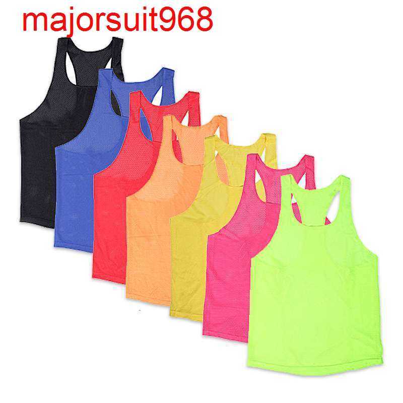 

Marathon Tank Top Mesh Quick Dried Sports Shorts Track and Field Suits Student Competition Running Training Customizable, Red vest