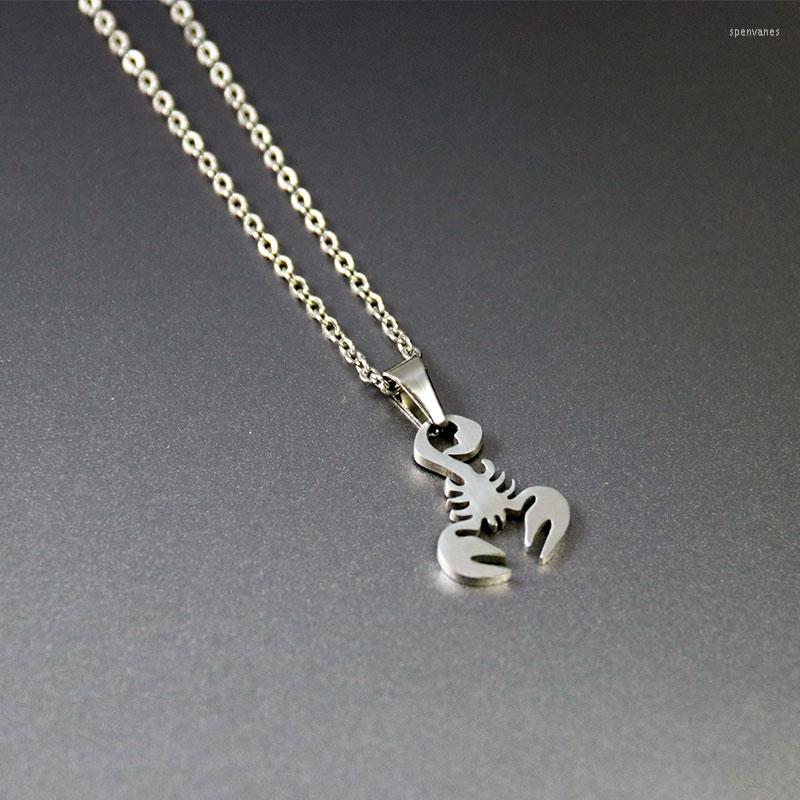 

Chains 1pc Cute Lobster Stainless Steel Necklace Little Scorpion Pendants Necklaces Women Girls Kids Fashion Jewelry Accessories