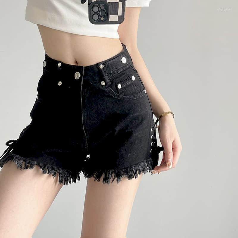 

Women's Jeans Women's Casual Y2k Shorts Streetwear High Waist Denim Pants Vintage Loose Clothes Straight For Women, Blue