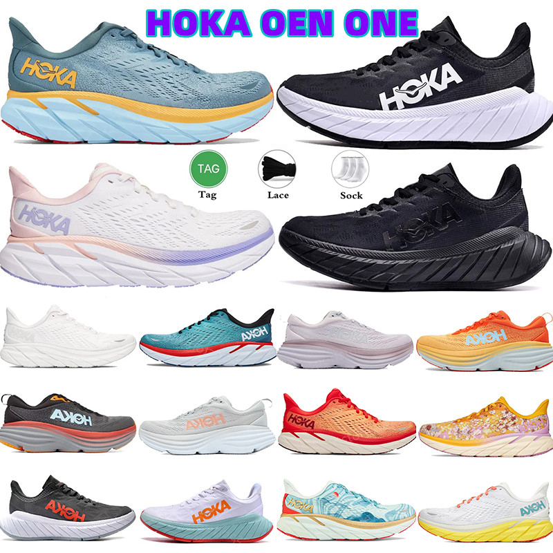 

Hoka one Bondi 8 Clifton Athletic Running shoes Women Men Carbon X 2 Athletic Shoe Shock Absorption Road Fashion Mens Womens Sneakers highway climbing hokas trainers, 34 woman size36-40