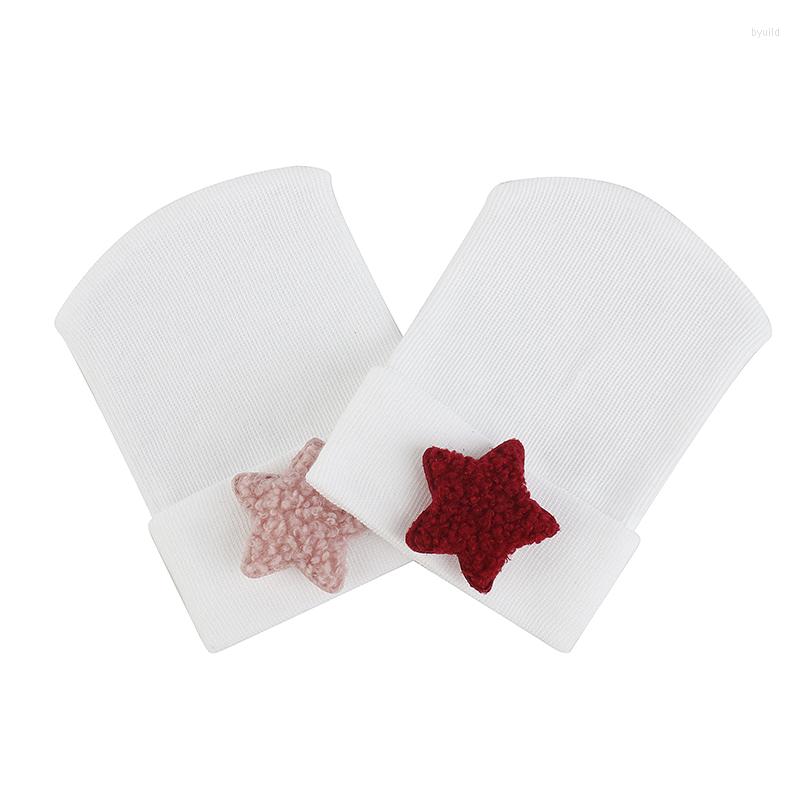 

Berets Warm Beanie With Star Pattern Four Seasons Cap Fashion Casual Knitted Cute Soft Hat Baby Boy Girl Elastic Bonnet, Beige