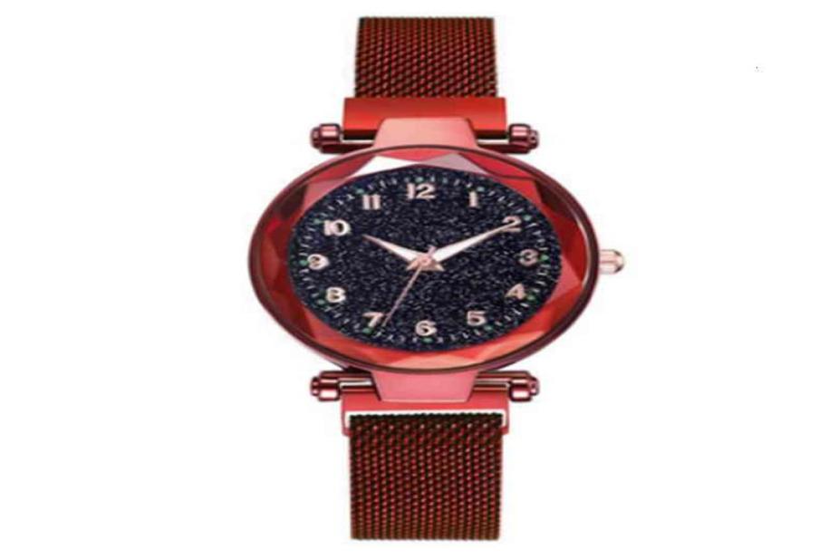 

Women watch Jewelry 2021 New Ladies Magnetic Starry Sky Clock Luxury Watches Fashion Diamond Female Quartz Wristwatches9843539, Nude