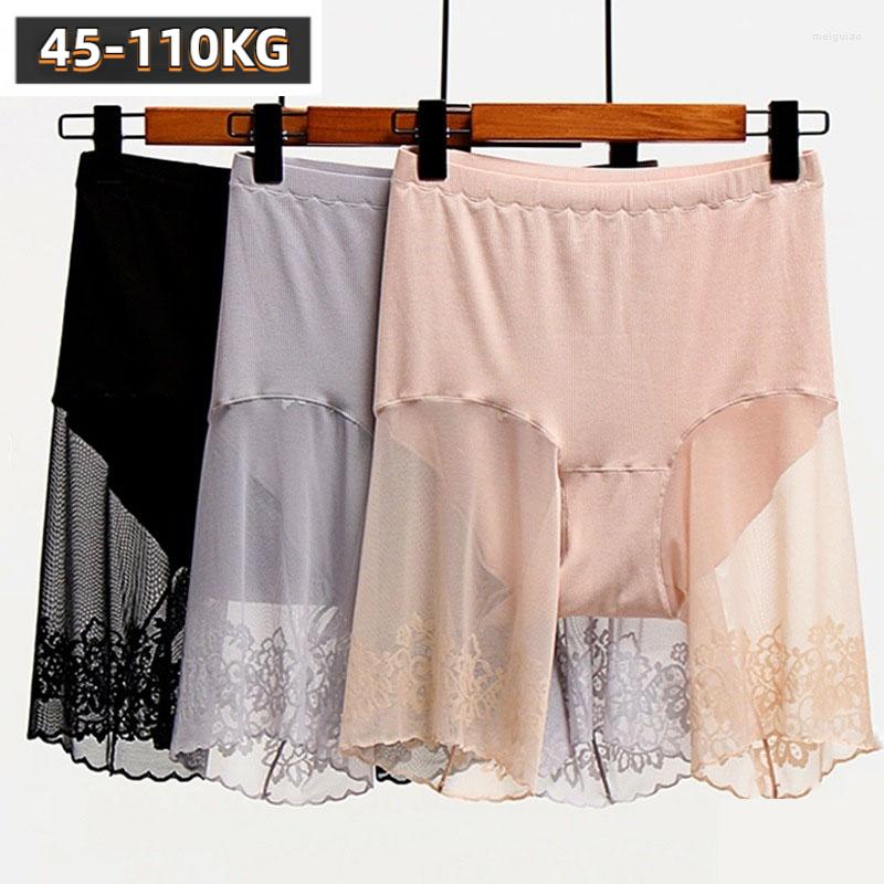 

Women's Panties Plus Size Shorts Under Skirt Sexy Lace Anti Chafing Thigh Safety Ladies Pants Underwear Large Women, Black