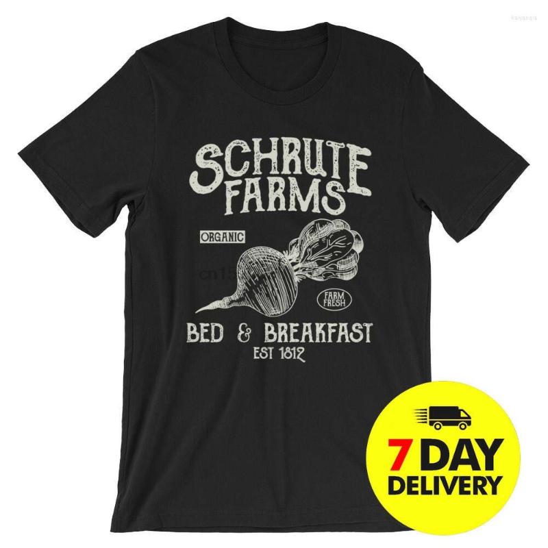 

Men' T Shirts Schrute Farms T-Shirt The Office Dwight All Size, Men-darkpurple