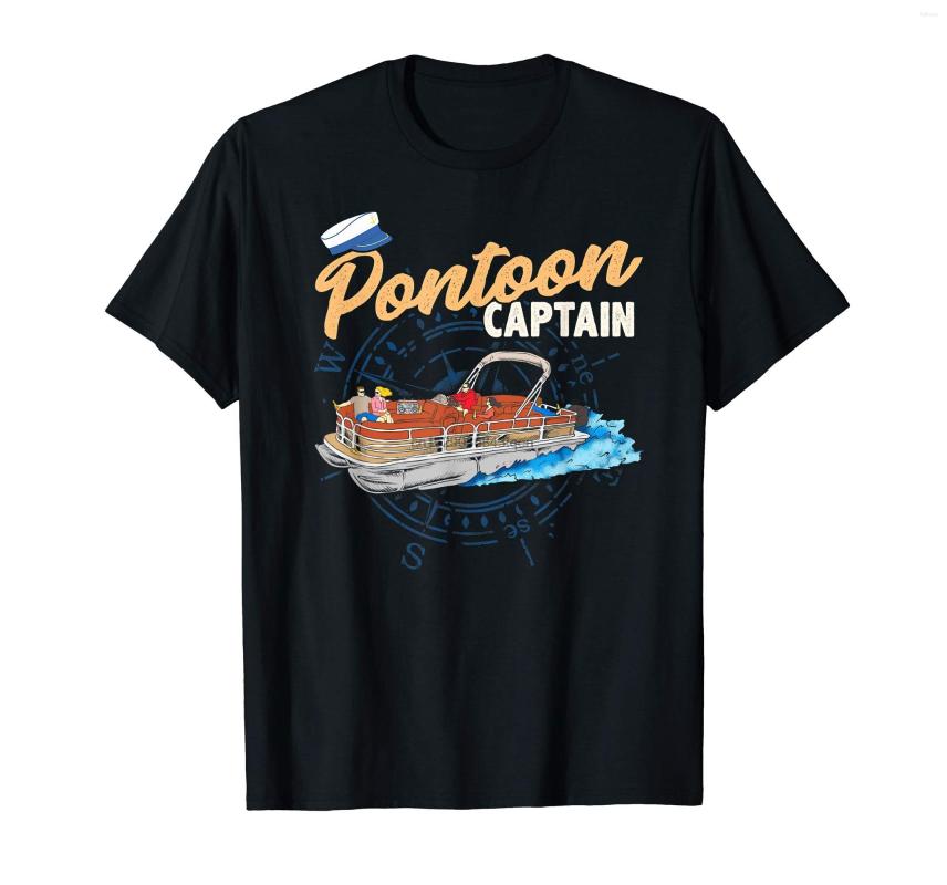 

Men' T Shirts Pontoon Captain Tee Shirt Funny Boating T-shirt-Men' T-Shirt-Black, Men-darkpurple
