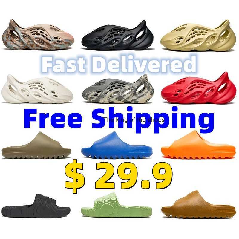 

Designer Slippers foam runners Men Woman slider Vermillion Mineral Blue Onyx Pure Sandals Slide Slipper Ochre Bone Resin Clog Desert Ararat runr slides Summer shoe, 22