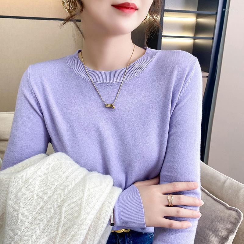 

Women's T Shirts 2023 Long Sleeve Thermal Top Women's Knit Slim Fit Crew Neck T-Shirt Gray, Black