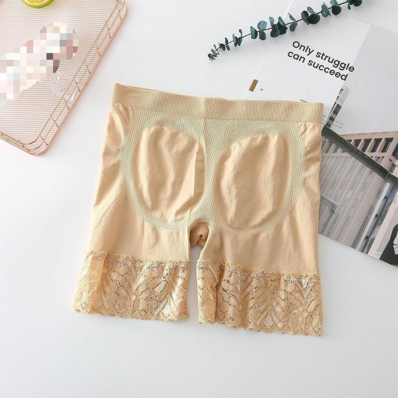 

Women's Panties Summer Women Safety Underwear Seamless Lace Edge Thin High Waist Safe Pants Female Boxers Under Shorts Anti-light Leggings, White