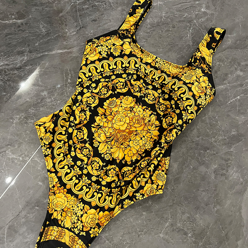 

Fashion Swimsuit Designer Bikinis One Piece Swimsuits Classic Bathing Suits Beach Swim Wear Low Waist Bikini Women Swimwear CYD2305262, Yellow