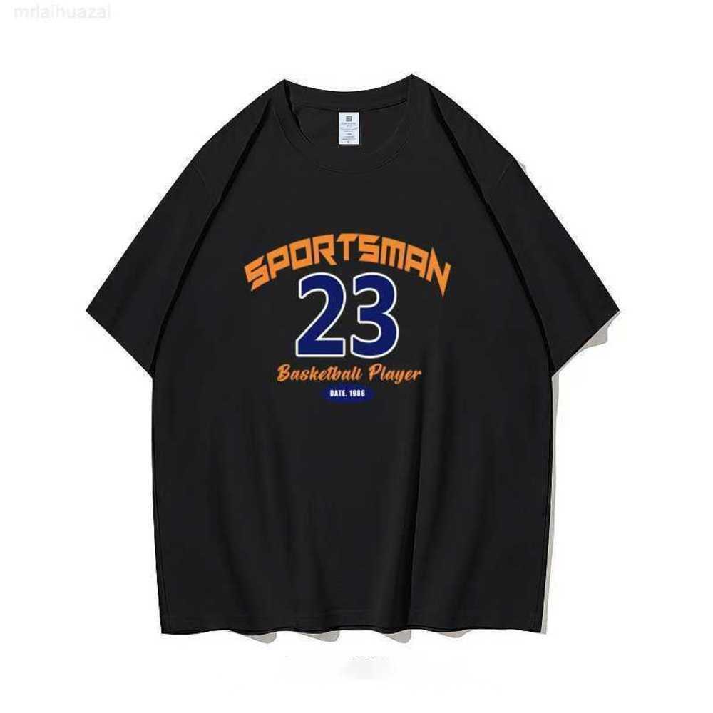 

American Short Sleeve T-shirt Men's New Summer Loose Ins Harajuku Fashion Brand Graffiti Letter Print Couple Dressuxev, Yc2349 white