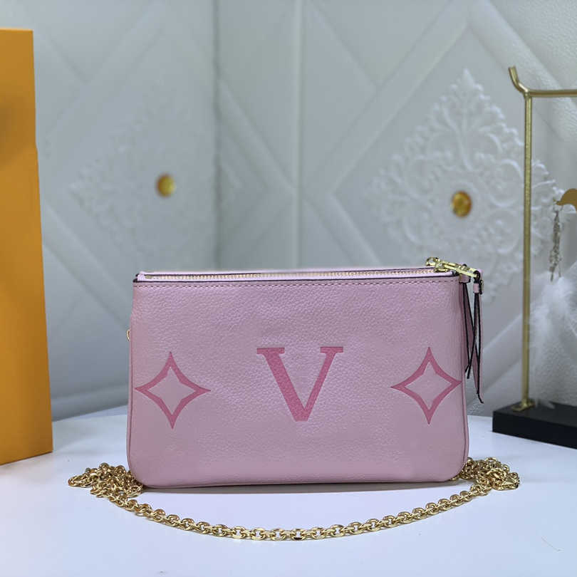 

Fashion Double Zipper Pocket Canvas Messenger Bag Classic M69203 M80084 Women One Shoulder Oblique Span Purse Card Bags Top Designer Handbag, Style 1