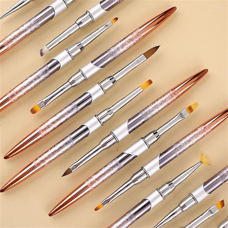 

Nail Brushes Diamond Gradient Art Brush Line Painting Pattern Rose Gold