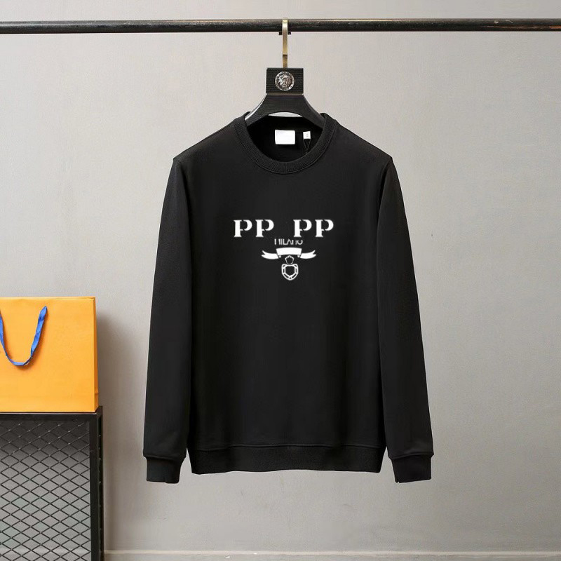 

2023 men designer hoodie women sweatshirts fashion P letter printing hoodies classics hooded pullover round neck long sleeve clothes jumpers high-quality Clothing, 1 blue