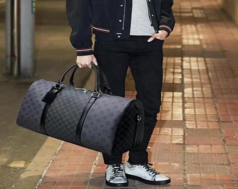 

bag luggage Pu Leather bag Handbags Fashion Women Travel Bags men duffel female large capacity sports purse Christmas present9833597, Light green