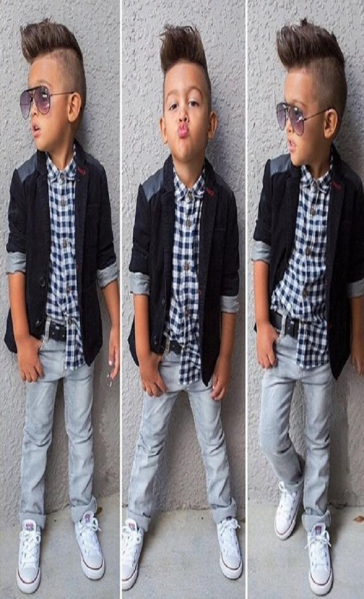 

Boys 3Pieces Clothes Suits Children Fashion Set Kids Jacket Shirt Jean Baby Boy039s Outfits Coat Plaid Shirts Trouser 21041107563, Red