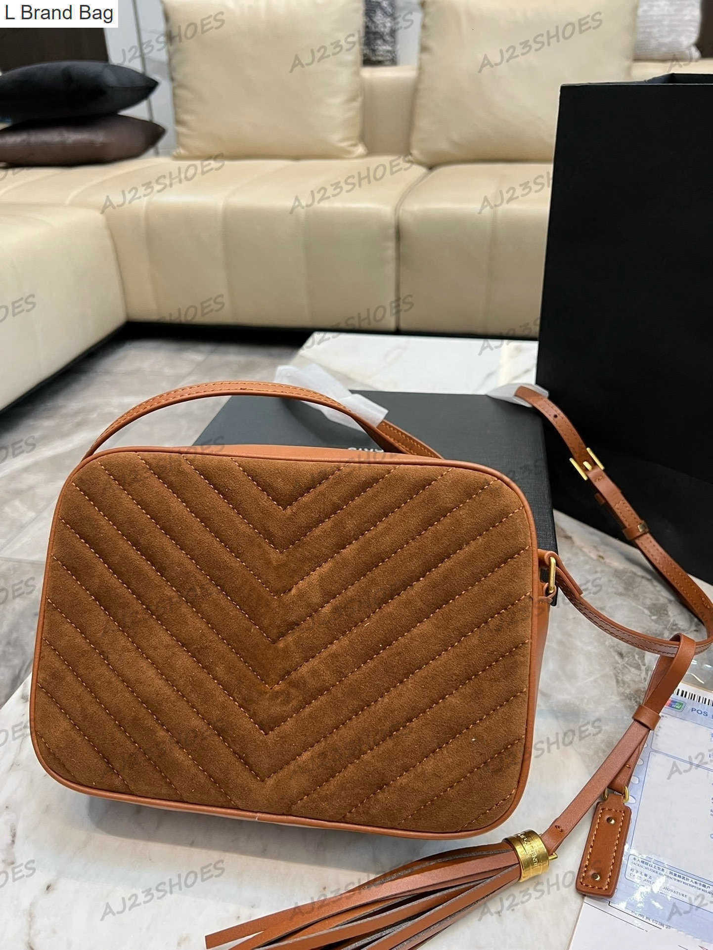 

L Brand Bag 23ss Messenger Lou Suede Quilted Leather Bag Camera Bag Shoulder Straps Crossbody Bags Tote Womens Luxurys Designers Bags