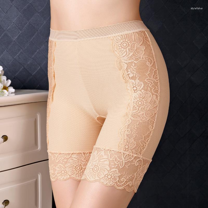 

Women's Panties Women's High Waist Stretch Shorts Briefs Slimming Underwear Lingerie 2023 Spring Female Lace Seamless Safety Short Pants, White