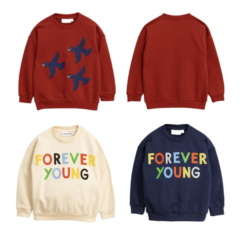 

Kids INS Autumn Sweater Cotton Blends Round Collar Forever Young Sweater Children Spring Autumn Fashion Costume6391430, Pink