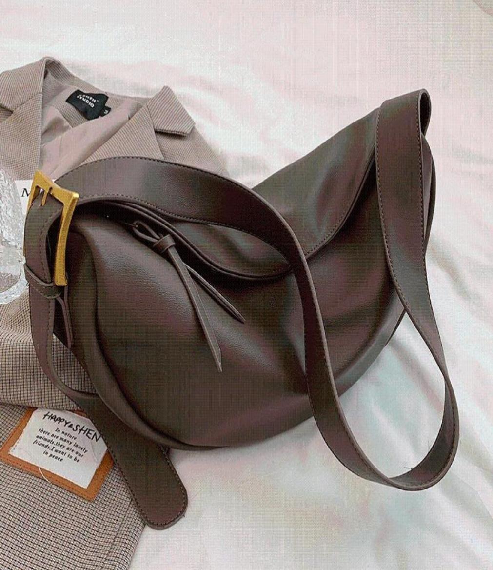 

Evening Bags Crossbody For Women Large Capacity Luxury Handbags Solid Soft Shoulder Female Casual Travel Hobos Bag Vintage Sac1689901, Beige