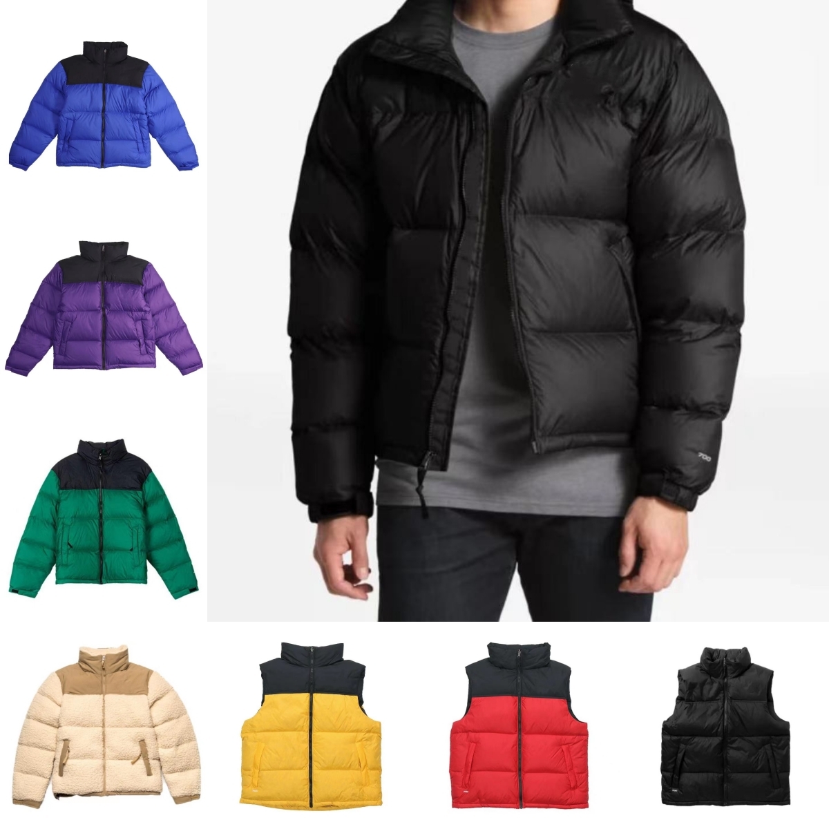 

Down Jacket Designer Puffer Mens Womens Couples Parka Winter Coats NF Size M-XXL Warm Coat Downfill Wholesale Price TOP VERSION, No.1 vest