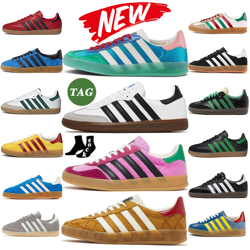 

2023 designer shoes casual shoe women men trainers luxury gazelle classic black white gum bonner cream green plate-forme scarpe mens shoes sneakers