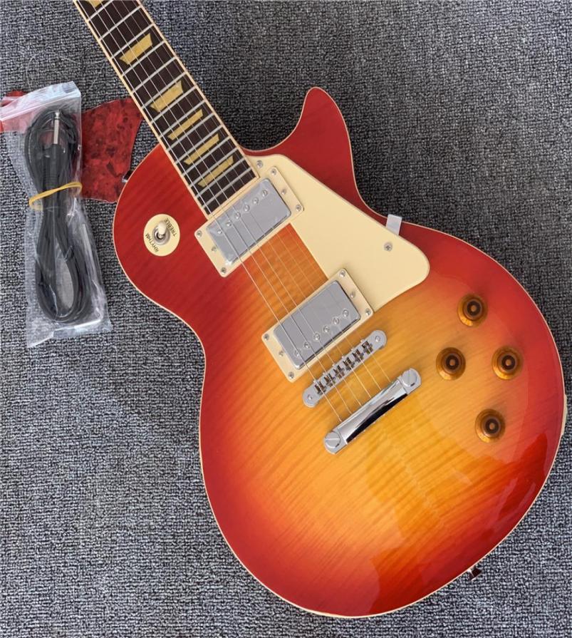 

delivery Custom Shop 59 Paul VOS chibson Electric Guitar Sunrise With Hard Case5945876