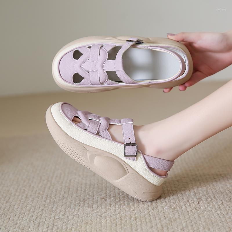 

Sandals Women's Casual Sports Summer Shoes Roman Closed Toe Wedge For Women Fashion Hollow Breathable Ladies Sneakers, Beige