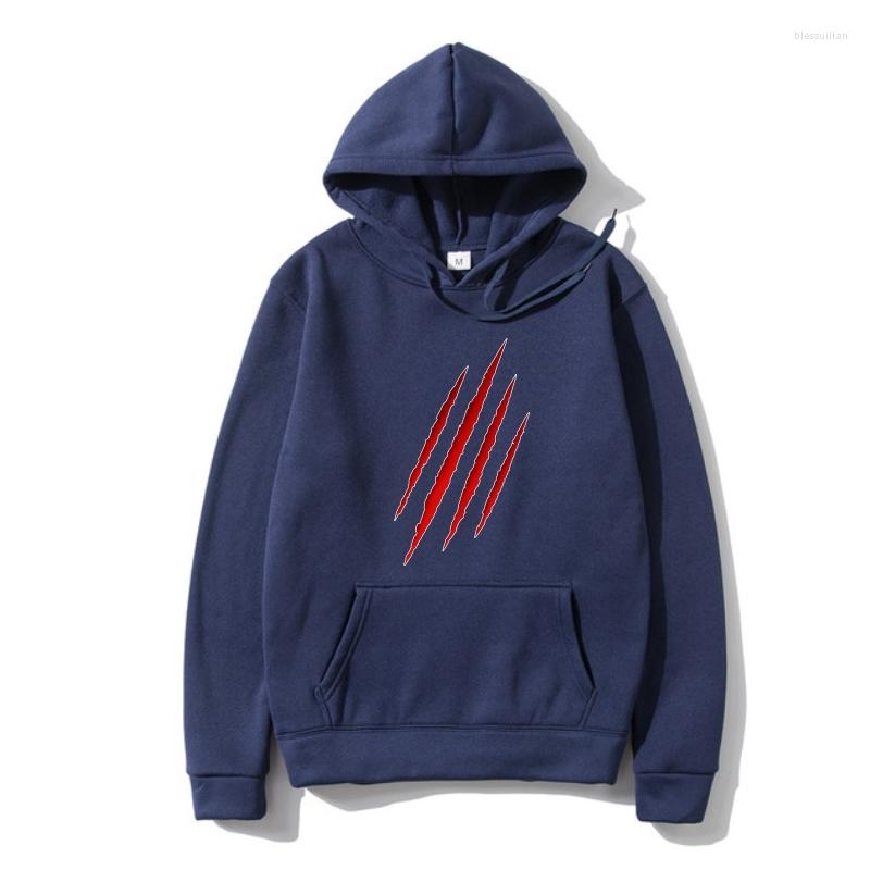 

Men's Hoodies The Outerwear Factory Mens Bloody Scratches (TF120) Hoody, Orange