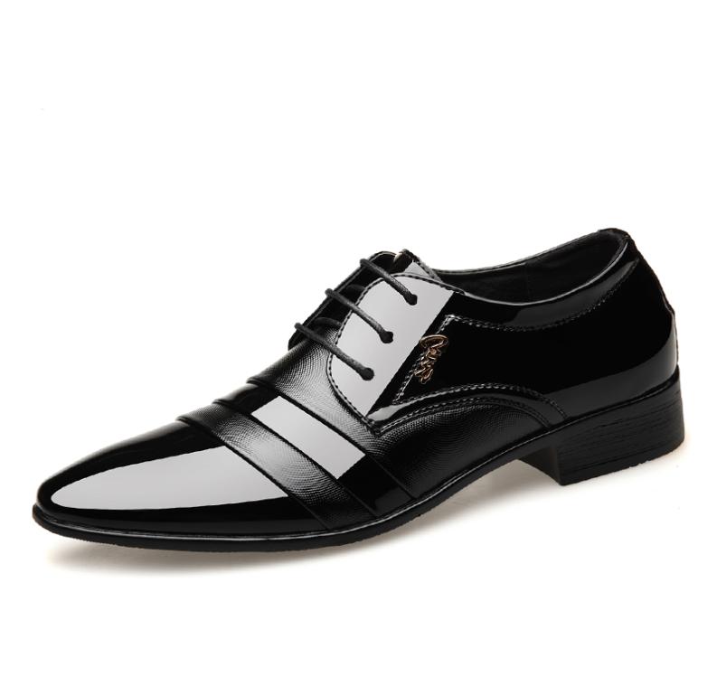 

2020 New Patent Leather Men039s Dress Shoes Men Oxfords Cheap Fashion Office Flats LaceUp Men Black Formal Shoes Plus Size 486757976