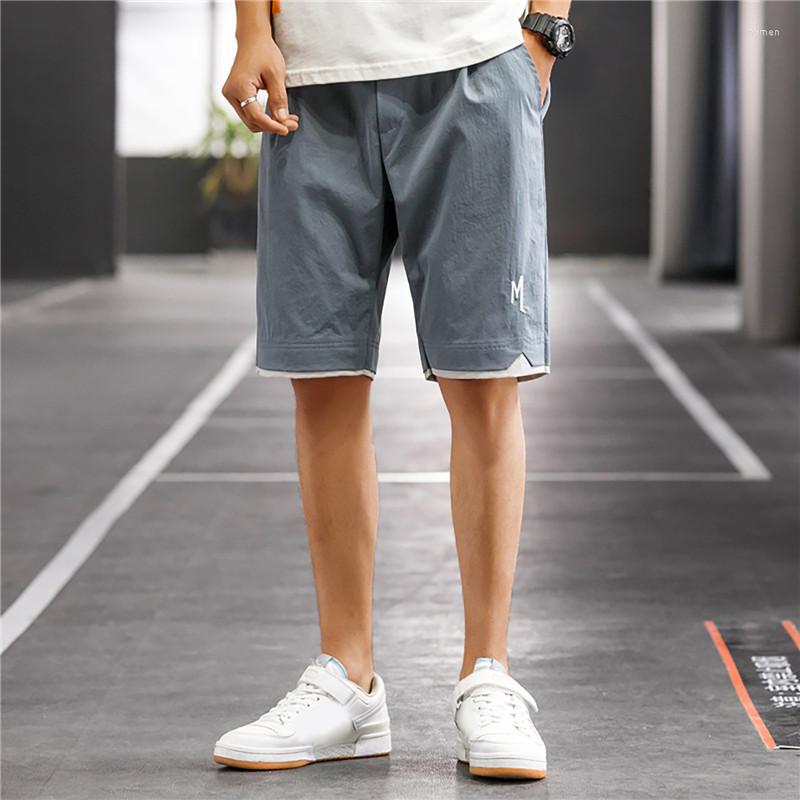 

Men's Shorts 2023 Summer Men's Sports Five-Point Pants Loose Casual Beach Solid Color Trend Outer Wear Large Size 4xl, Light grey 2