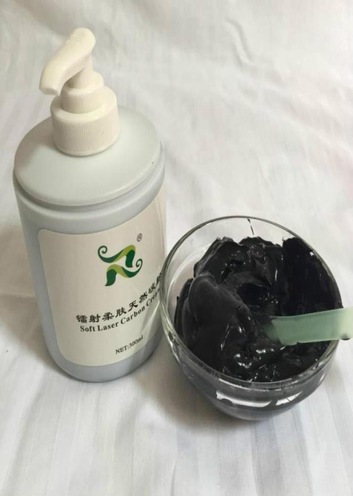 

300ml Soft Laser Black Doll Carbon Cream Gel Powder Q Switched Nd Yag Laser Natural Toner8905574