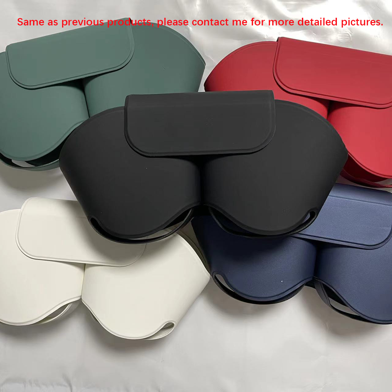 

For Airpods Max Headphone Cushions Accessories Solid Silicone High Custom Waterproof Protective plastic Headphone Travel Case