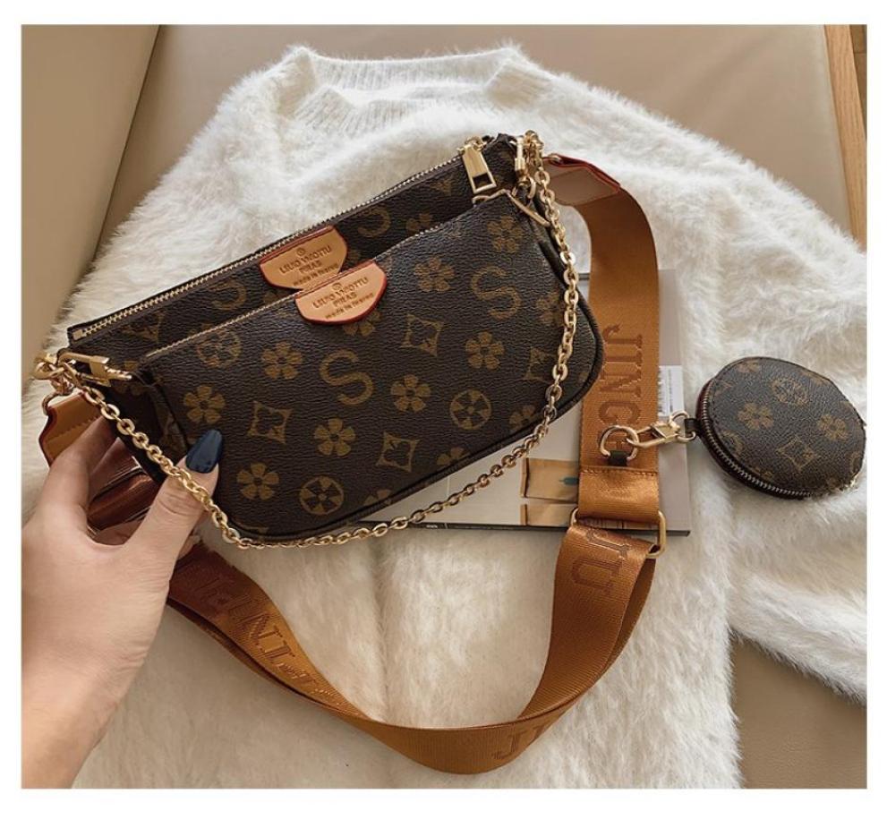 

Luxury designer handbags Pochette Felicie Bag Leather Shoulder handbag Clutch Tote Messenger Shopping Purse For Women Letter Print9777877, Beige