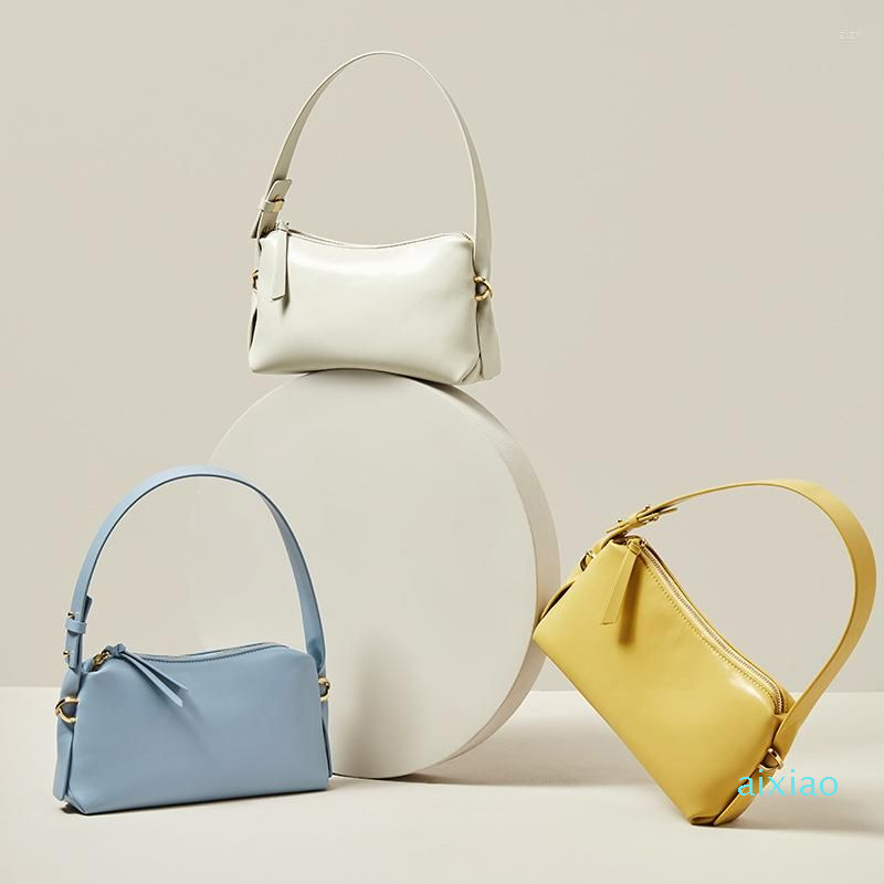 

Evening Bags Leather Handbag Solid Color Shoulder Strap Messenger Bag Fashion, Yellow