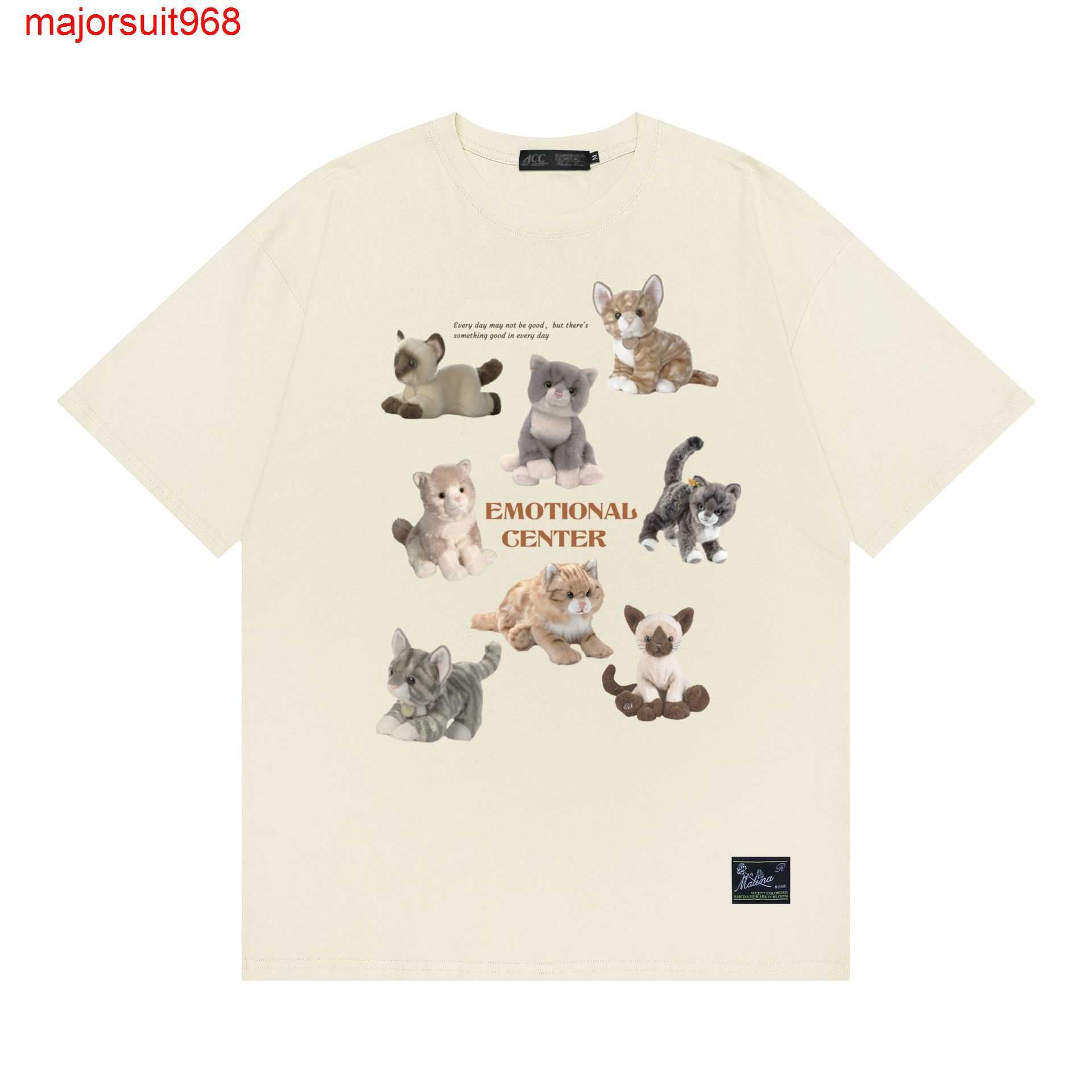 

ACCESS Cotton Short Sleeve T-shirt Fashion Oversize Men's New American Vibe Style Casual, Xt023 gray