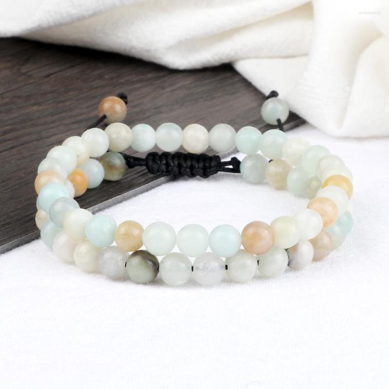 

Strand Arrival 6MM Tianhe Stone Bracelet Natural Healing Elastic Bangle Jewelry Women Men Adjustable Wrist Pulsera Gift For Friend