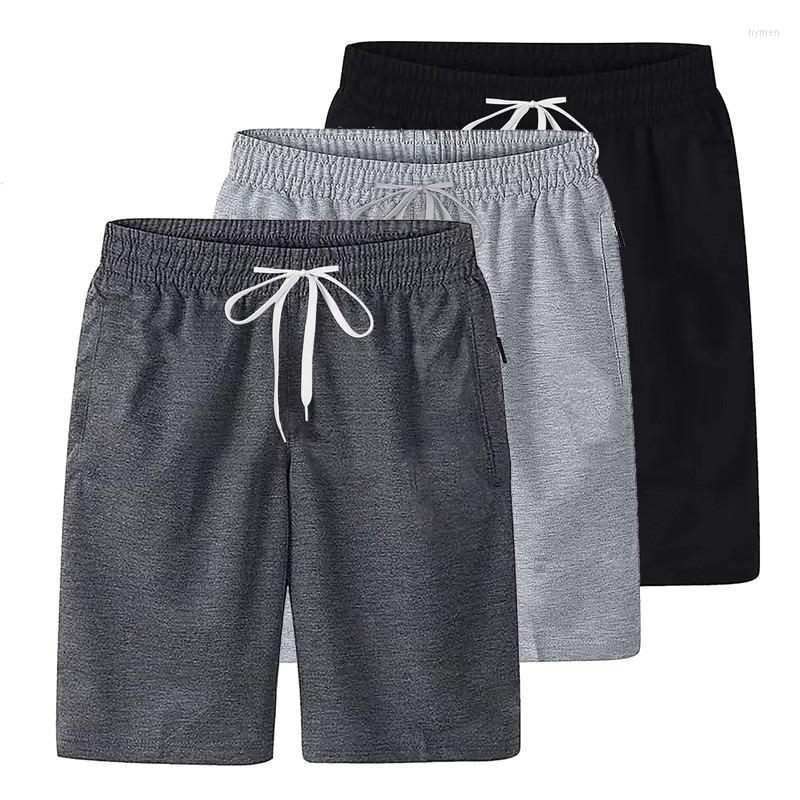 

Men's Shorts 2023 Summer Men Casual Solid Color Cotton Drawstring Male Running Fitness Fast-drying Beach Short Pants, White
