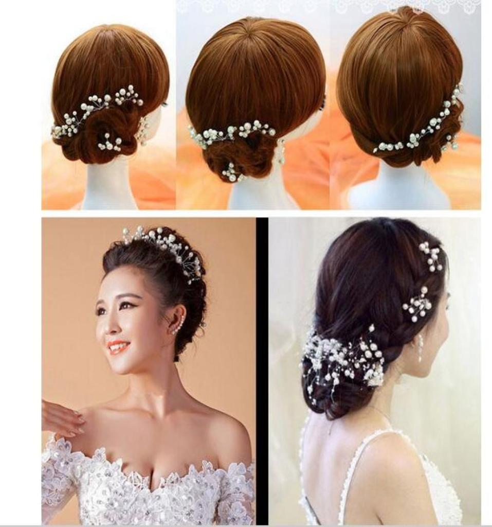 

10PCSLot 2016 New Arrival Wedding Bridal Accessory Jewelry For Women Pearl Hair Pins Hair Clips Bridesmaid Jewelry2473262