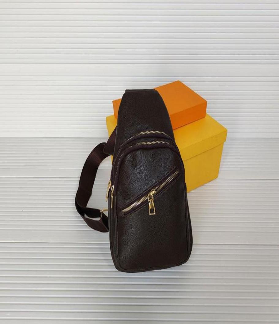 

High Quality Luxury mens Chest bags brand designer Womens Sling Shoulders printing leather old flower travel crossbody bag breast 2765720, Grey