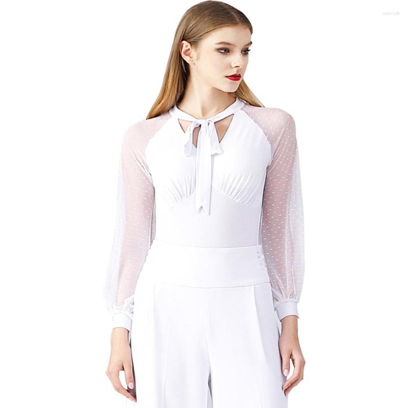

Stage Wear Latin Dance Competition Dresses For Women Long Sleeve Practice Clothes Chacha Tango Smaba Dress KF613, Red