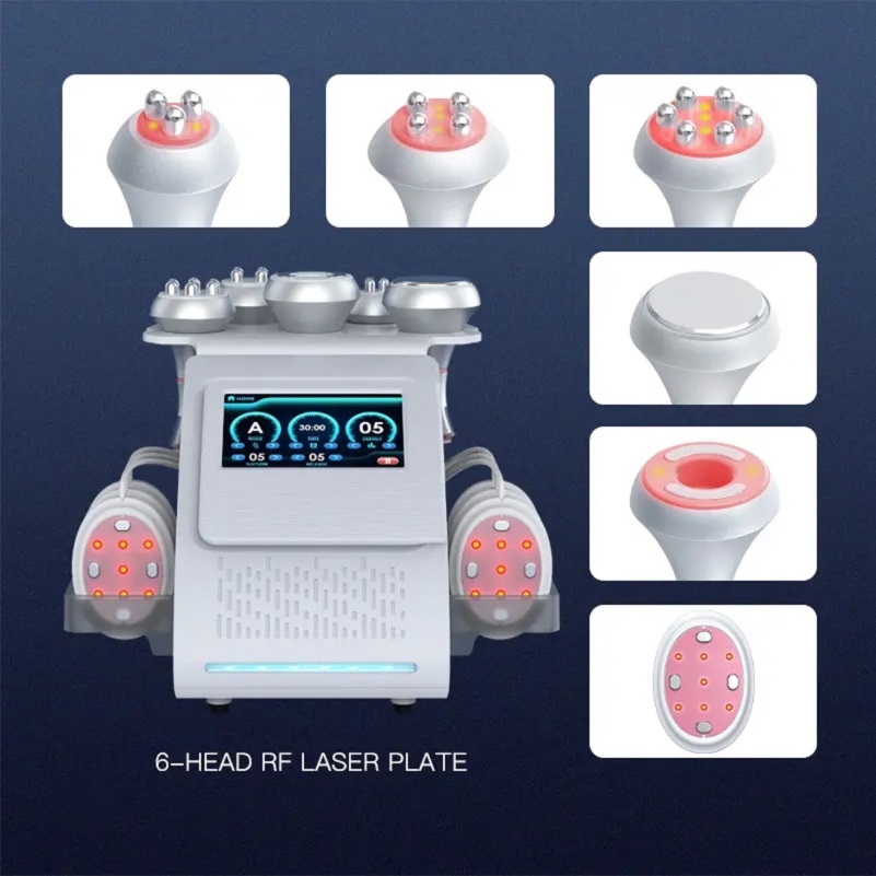 

6 In 1 80K Ultrasonic Cavitation RF Vacuum Slimming Machine Radio Frequency RF Skin Lifting Body Slimming beauty equipment