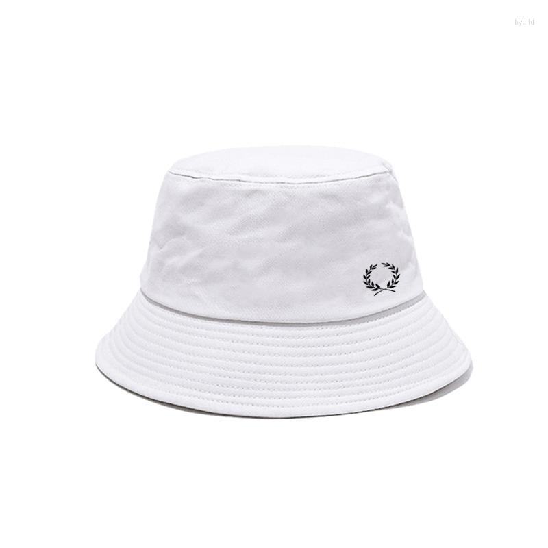 

Berets Selling Ear Of Wheat Laurel Printing Cool Outdoor Sun Hat Fashion Men And Women With The Same Basin Shade Bucket, G2