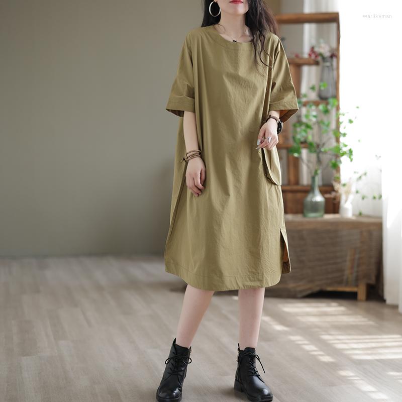 

Party Dresses SuperAen Women's Summer Shirt Dress Loose Casual Straight Half Sleeve O Neck Long, Black